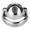 Small Metal Chastity Cage with Black or Pink Soft Pussy Catheter — product image 10