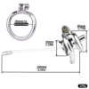 Sleek Inverted Chastity Cage with Removable Soft Silicone Catheter — image 3 Sleek Inverted Chastity Cage with Removable Soft Silicone Catheter — product image 3