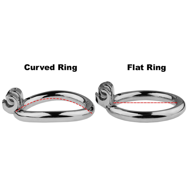Flat Metal Chastity Cages with Removable Spikes — product image 5