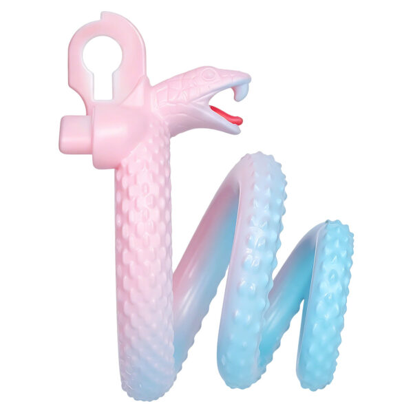 Fantasy Snake Chastity Cage – Light Pink & Blue Gradient — product image 15