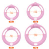 Silicone Baby Bottle Chastity Cage with 4 Locking Rings — product image 5