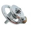 Flat Inverted Chastity Cage with Removable Stainless Steel Urethral Catheter — product image 2