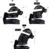 Dual-Lock 3D Printed Resin Chastity Cage with Removable Cap — product image 5