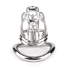 Stainless Steel PA Chastity Cage with Adjustable Strap — product image 5