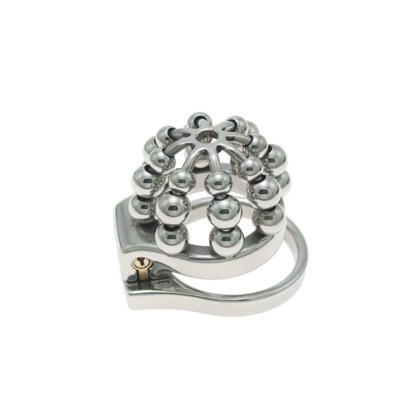 Metal Beaded Chastity Cage with Removable Urethral Catheter — product image 10