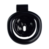 Rose Flat Chastity Cage with 4 Rings – Black / Pink / White — product image 13