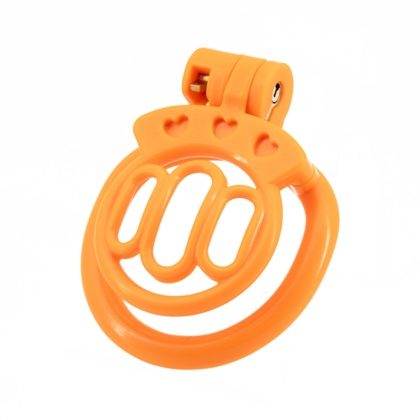 Plastic Flat Chastity Cage with 4 Rings – Multicolor — product image 9