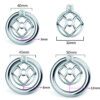 Stainless Steel Urethral Chastity Cage with Removable Metal Tube — product image 3