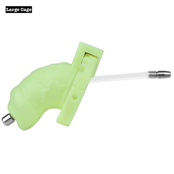 Versatile Resin Chastity Cage with Built-in Adjustable Ring and Detachable Butt Plug — product image 37