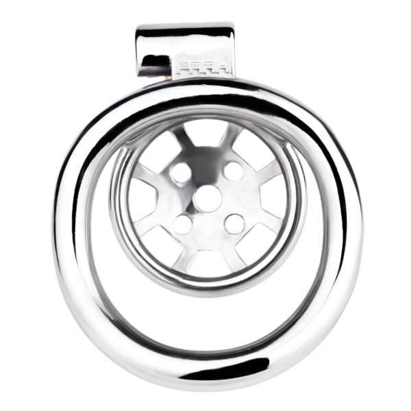 Versatile Flat Chastity Cage with Removable Spikes and Silicone / Metal Catheter — product image 28