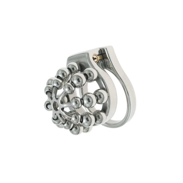 Metal Beaded Chastity Cage with Removable Urethral Catheter — product image 8