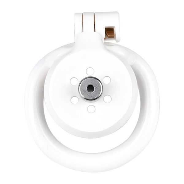 NEW Resin Flat Chastity Cage Set – White — product image 14
