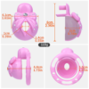 Pink Sissy Bowtie Chastity Cage — product image 2