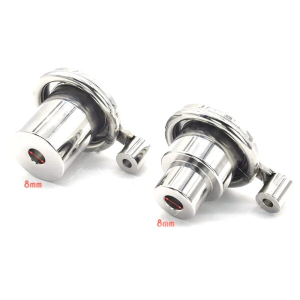 Inverted Chastity Cage with Long Metal Urethral Tube and PU Belt – Type B — product image 8