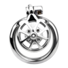 Versatile Flat Chastity Cage with Removable Spikes and Silicone / Metal Catheter — product image 27