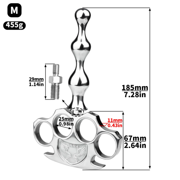 Stainless Steel Detachable Five-Finger Butt Plug – Unisex Prostate & G-Spot Stimulator — image 4 Stainless Steel Detachable Five-Finger Butt Plug – Unisex Prostate & G-Spot Stimulator — product image 4