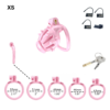 Pink Chastity Cage with Detachable Silicone Spikes — product image 5