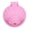 ABS Small Shell Chastity Cage Set with 4 Rings – Pink / Black / White — product image 17