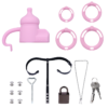 Silicone Baby Bottle Chastity Cage with 4 Locking Rings — product image 11