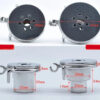 Flat Inverted Chastity Cage with Removable Stainless Steel Urethral Catheter — product image 7