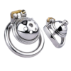 Hemisphere Tiny Chastity Cage with Detachable Metal Catheter — image 1 Hemisphere Tiny Chastity Cage with Detachable Metal Catheter — product image 1