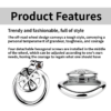 Versatile Flat Chastity Cage with Removable Spikes and Silicone / Metal Catheter — product image 5