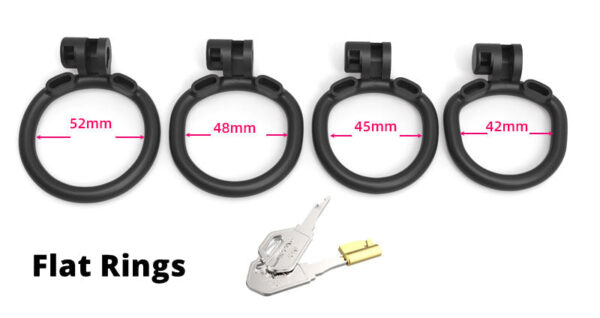 Double-Locked Black Resin Chastity Cage with Removable Cap and Spikes — product image 12