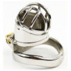 Stainless Steel Spiked Cock Cage with Anti-drop Loop Penis Ring — product image 7
