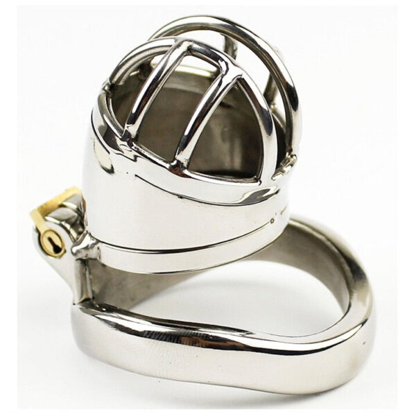 Stainless Steel Spiked Cock Cage with Anti-drop Loop Penis Ring — product image 7