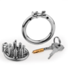 Flat Metal Chastity Cages with Removable Spikes — product image 6