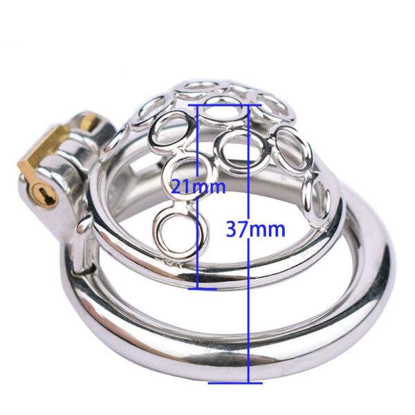 Small Compact Metal Chastity Cage — product image 11