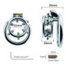 Spiked Chastity Ring Cage – Bolted Metal Cock Cage — product image 2