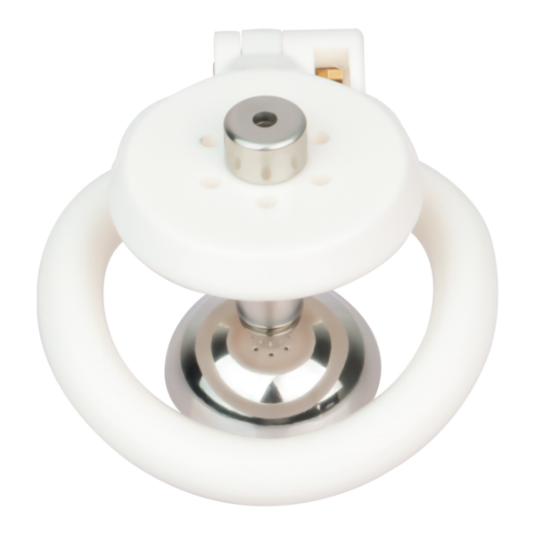 Lightweight Chastity Cage with Removable Inverted Plug and 4 Base Rings — product image 24