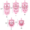 Pink Chastity Cage with Detachable Silicone Spikes — product image 2