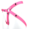 Triple-Support Elastic Strap for Chastity Cage – Black / Pink — product image 6