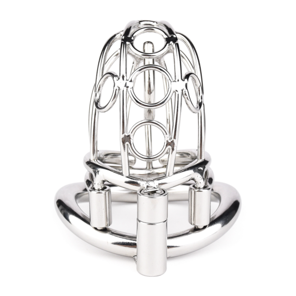 Stainless Steel PA Chastity Cage with Adjustable Strap — product image 6