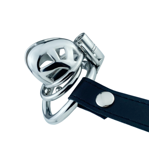 Metal Chastity Cage with Strap – Small / Micro — product image 13