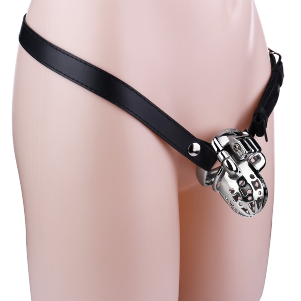 Men’s Stainless Steel PA Locking Chastity Cage — product image 19