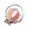 Vagina Shape Sissy Flat Metal Chastity Cage with Urinal Hole — product image 7
