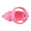 Soft Silicone Chastity Cage with Invisible Lock and 4 Base Rings — product image 11