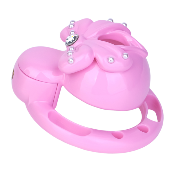 Pink Sissy Bowtie Chastity Cage — product image 11