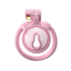 Micro Vaginal Pink Chastity Cage with Breathable Holes for Sissy with 5 Penis Rings — product image 5