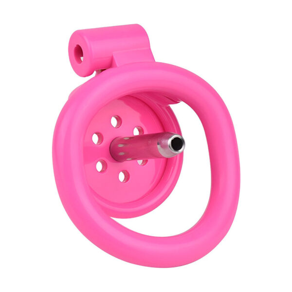NEW Resin Flat Chastity Cage Set – Pink — product image 12