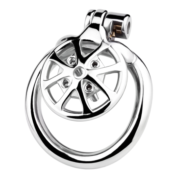 Versatile Flat Chastity Cage with Removable Spikes and Silicone / Metal Catheter — product image 30