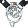 Negative Chastity Cage with Adjustable PU Strap — product image 7