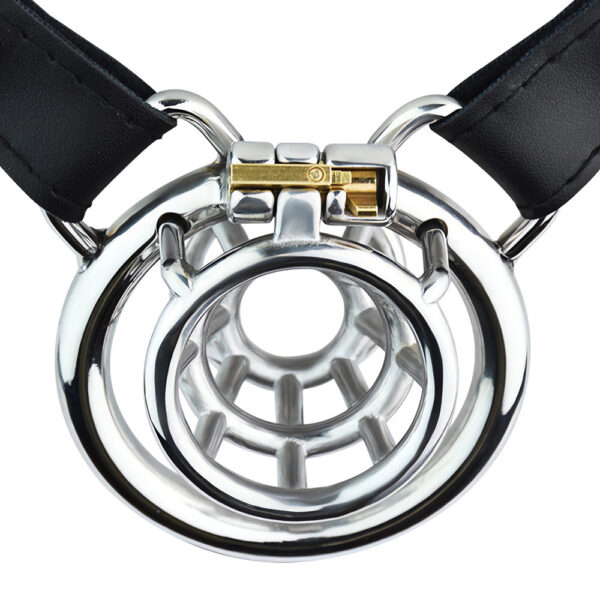 Negative Chastity Cage with Adjustable PU Strap — product image 5