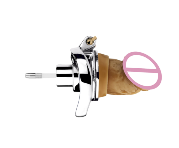 Inverted Chastity Cage with Dildo and Silicone Urethral Tube — product image 9