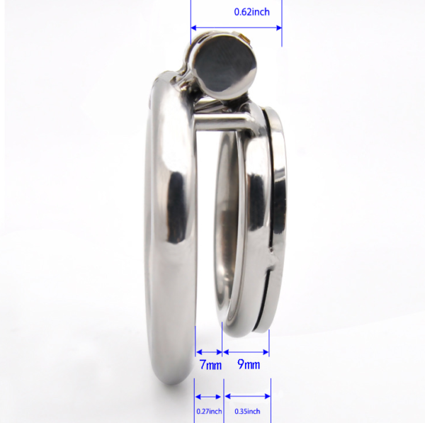Flat Penis Cage Chastity Device with Silicone Urethral Catheter — product image 10