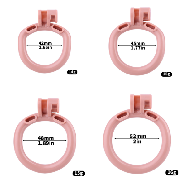 Realistic Clit Chastity Cage with Adjustable Inverted Plug — product image 16