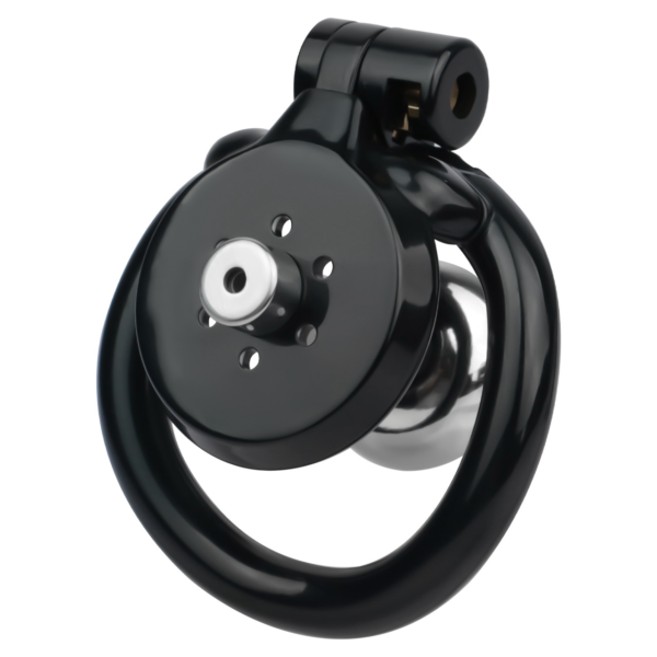 Lightweight Chastity Cage with Removable Inverted Plug and 4 Base Rings — product image 12